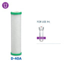 D-40A Carbon Block Replacement Cartridge - Premium Filtration