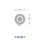 S-W100-C Wall-Mounted Filtered Showerhead