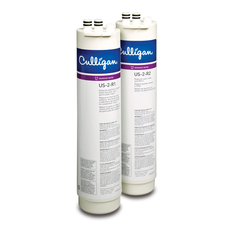US-2-R Two-Stage Under Sink Filtration Drinking Water Replacement Cartridge Set for US-2 - Premium