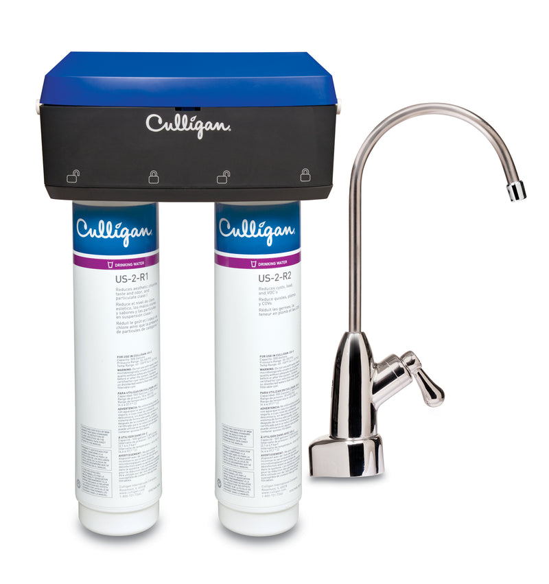US-2 Two-Stage Under Sink Filtration Drinking Water Filtration System - Premium